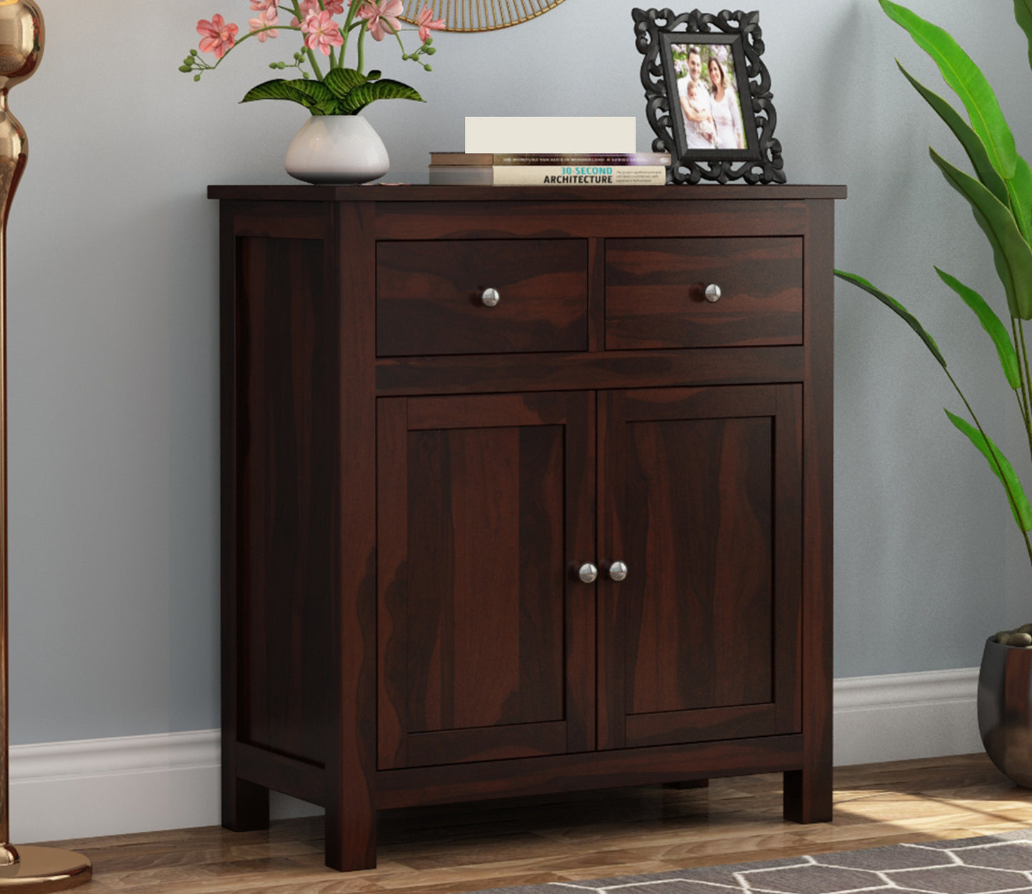 Premium Wooden Sideboard Cabinet with Drawers & Double Door Storage