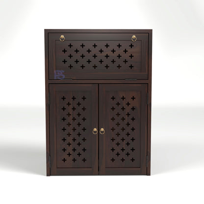 Wooden Inverter Cabinet with Ventilation | Inverter & Battery Storage