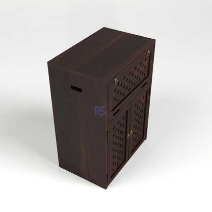 Wooden Inverter Cabinet with Ventilation | Inverter & Battery Storage