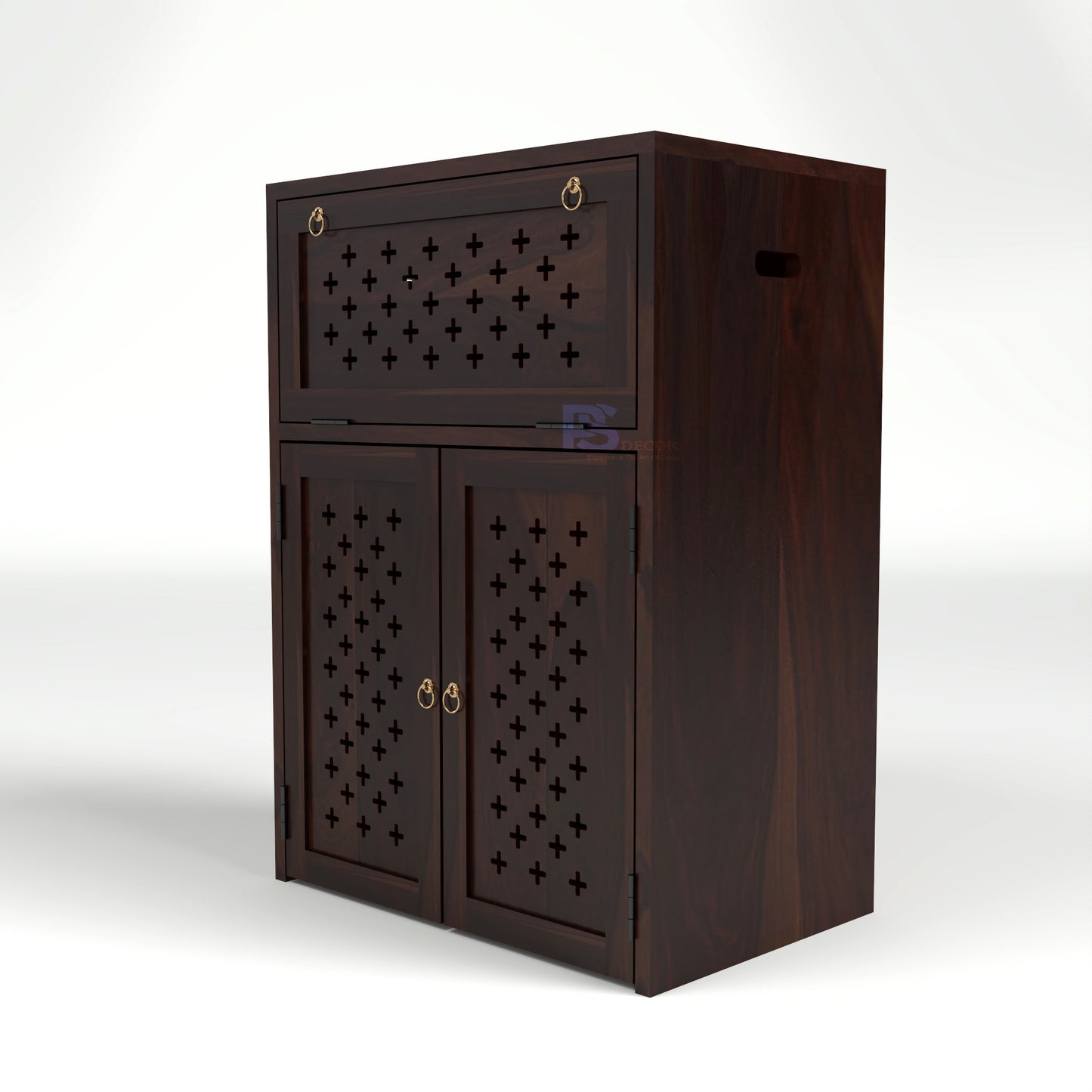 Wooden Inverter Cabinet with Ventilation | Inverter & Battery Storage