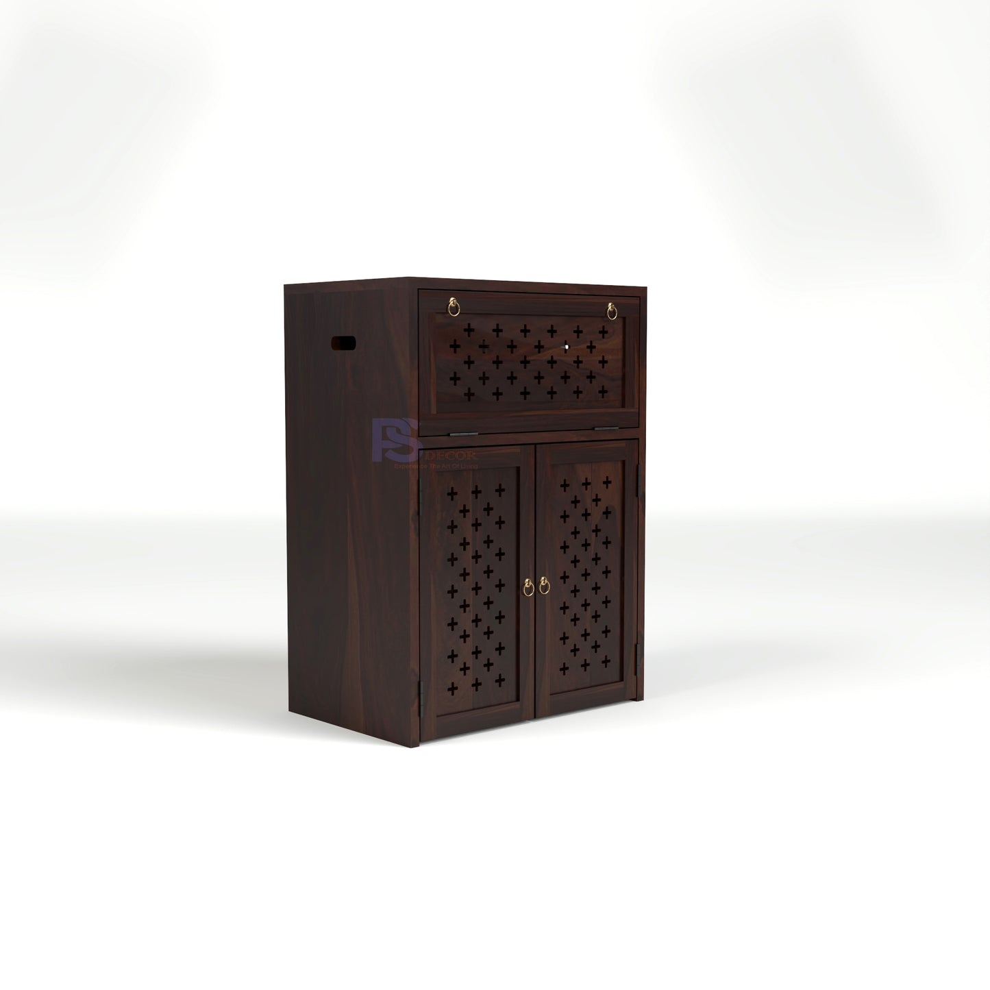 Wooden Inverter Cabinet with Ventilation | Inverter & Battery Storage