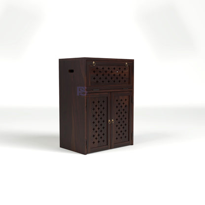 Wooden Inverter Cabinet with Ventilation | Inverter & Battery Storage