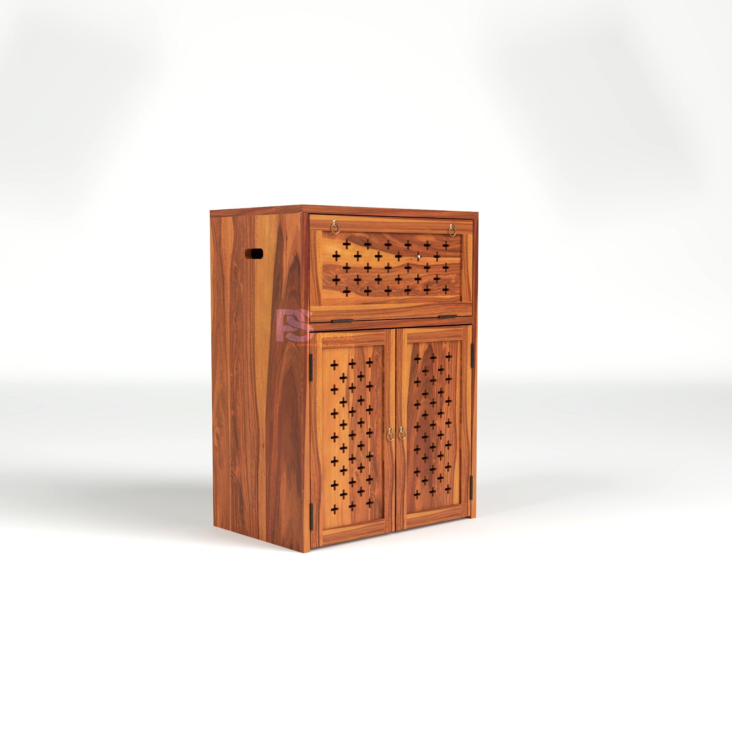 Wooden Inverter Cabinet with Ventilation | Inverter & Battery Storage