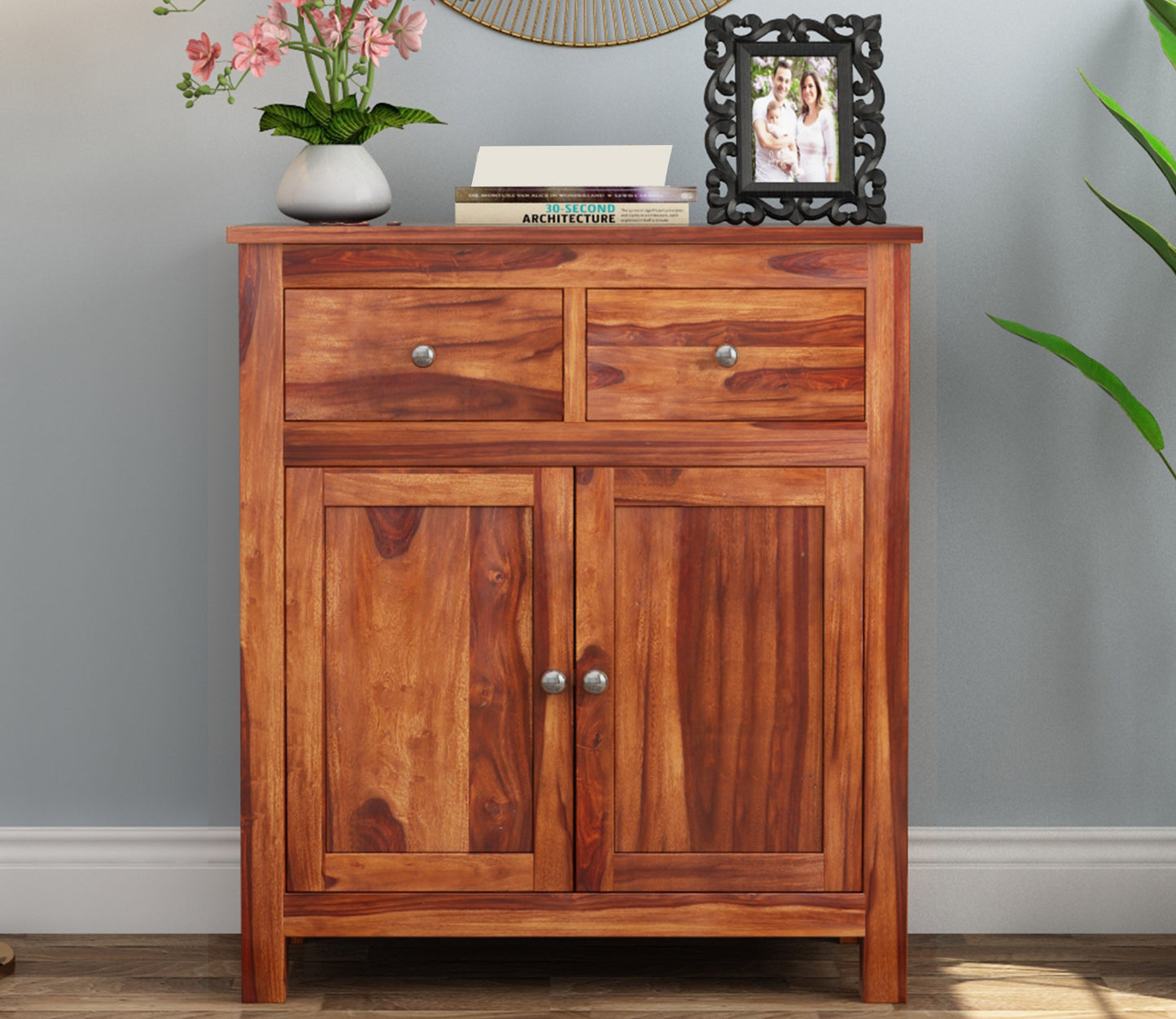 Premium Wooden Sideboard Cabinet with Drawers & Double Door Storage