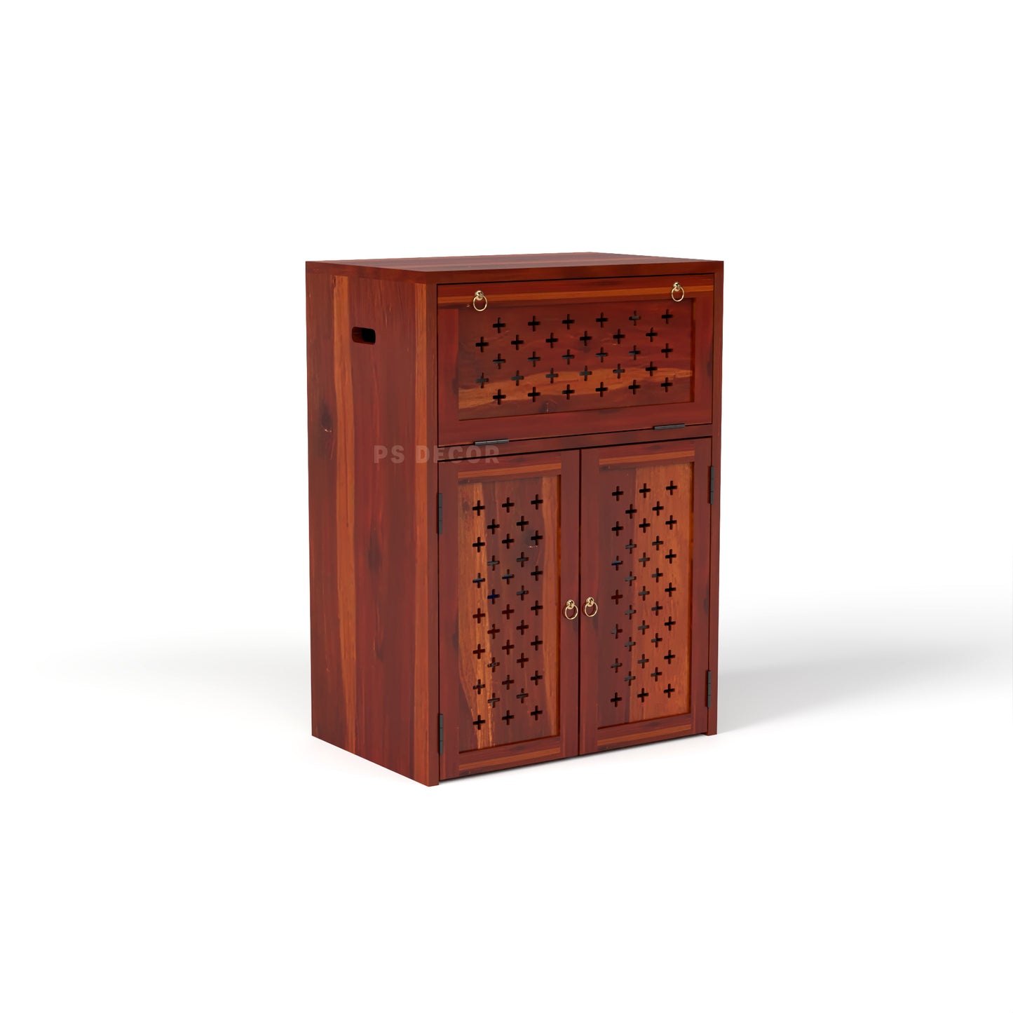 Wooden Inverter Cabinet with Ventilation | Inverter & Battery Storage
