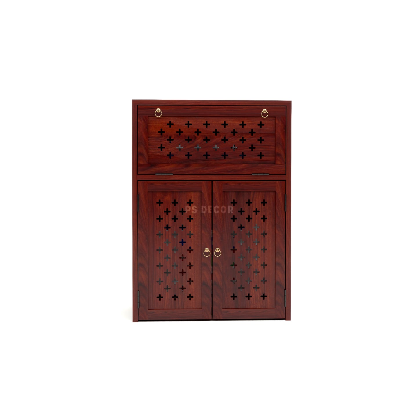 Wooden Inverter Cabinet with Ventilation | Inverter & Battery Storage