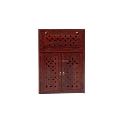 Wooden Inverter Cabinet with Ventilation | Inverter & Battery Storage