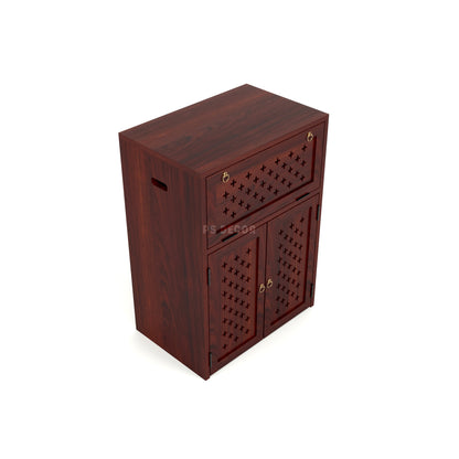 Wooden Inverter Cabinet with Ventilation | Inverter & Battery Storage