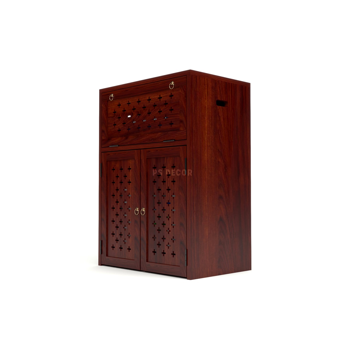 Wooden Inverter Cabinet with Ventilation | Inverter & Battery Storage
