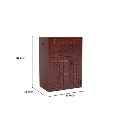 Wooden Inverter Cabinet with Ventilation | Inverter & Battery Storage