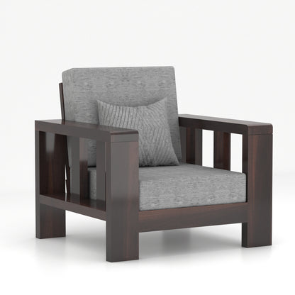 Solid Sheesham Wood Sofa Set | 3 Seater + 2 Single Chairs